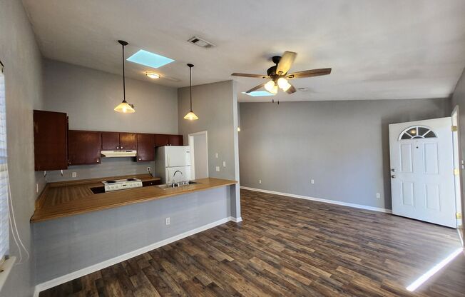 Updated 2 bedroom duplex with all wood floors available for rent right away for $1325 per month