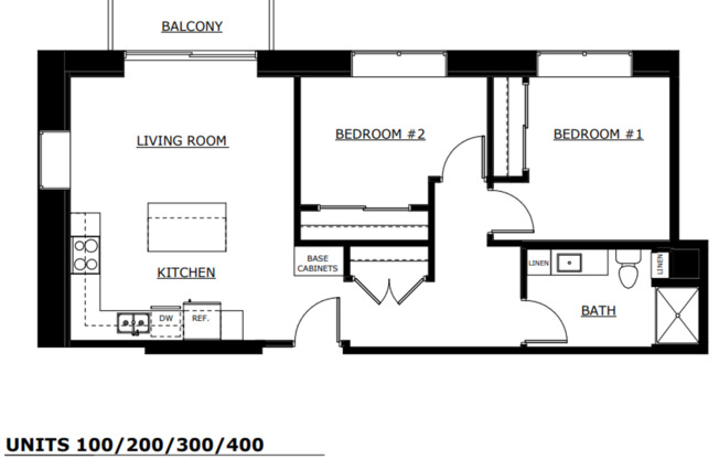 2 beds, 1 bath, 743 sqft, $1,650