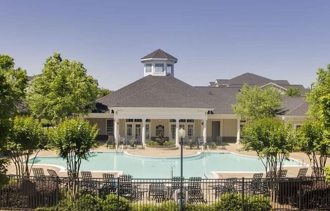 Pool View at Abberly Place at White Oak Crossing Apartments, HHHunt Corporation, Garner, North Carolina