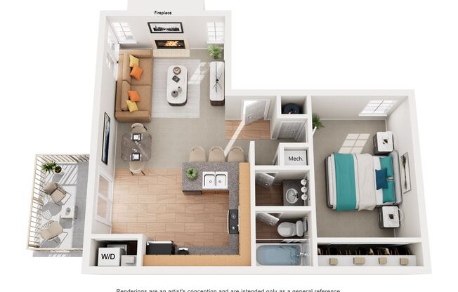 1 bed, 1 bath, 700 sqft, $1,720, Unit 146