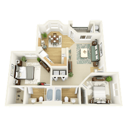2 beds, 2 baths, 995 sqft, $1,493