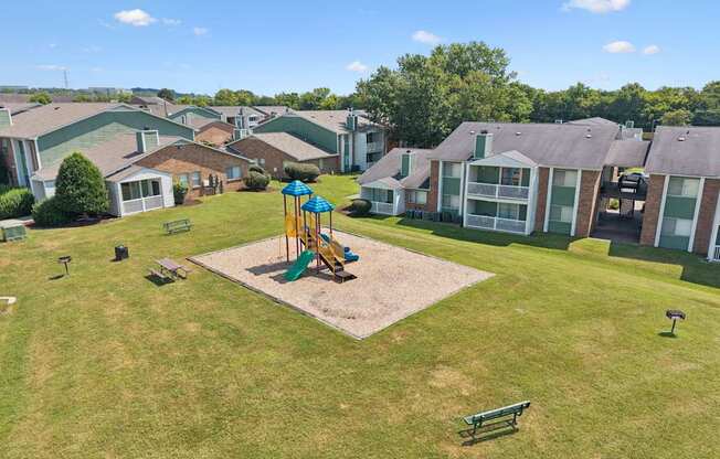 Aerial View of Playground