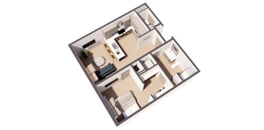 1 bed, 1 bath, 683 sqft, $1,359