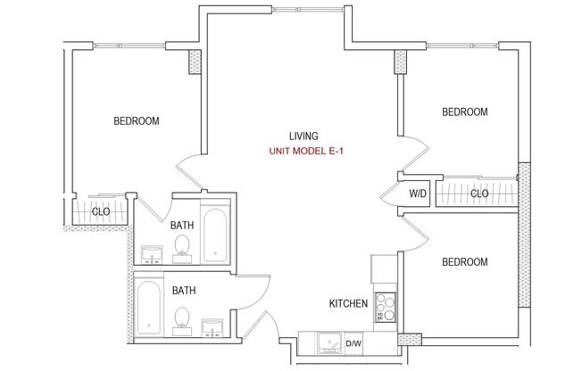 3 beds, 2 baths, 960 sqft, $4,370, Unit 363 6th St, Unit 905