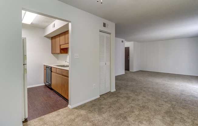 Open living and dining area at Ashley Pointe Apartments