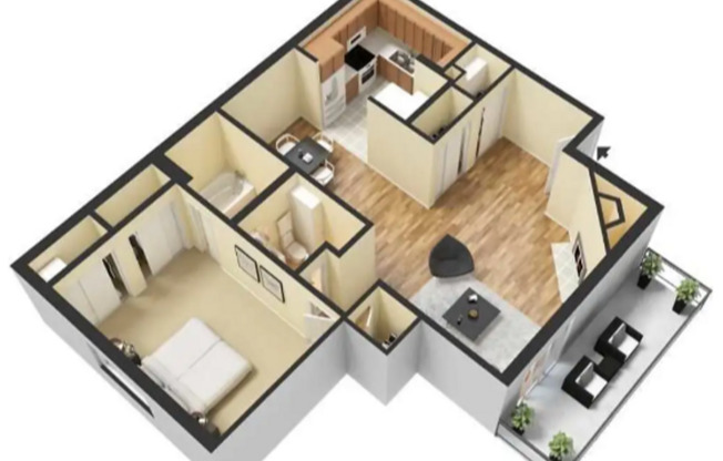 1 bed, 1.5 baths, 938 sqft, $1,925, Unit 2025C-102C