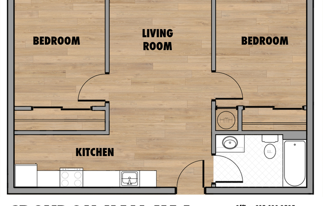 2 beds, 1 bath, 610 sqft, $1,725, Unit 614
