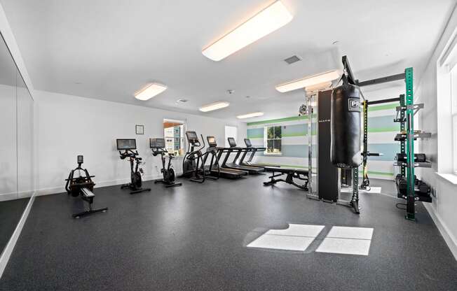 the gym at Edgebrook Residences, Merrimack