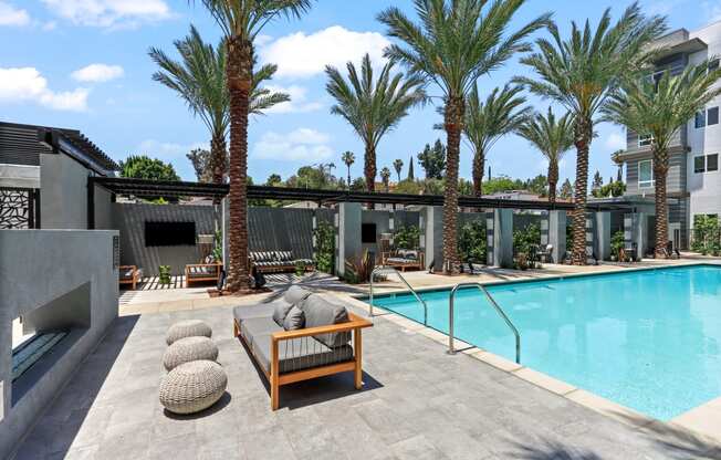 Resort style swimming pool at Array La Mesa, La Mesa California