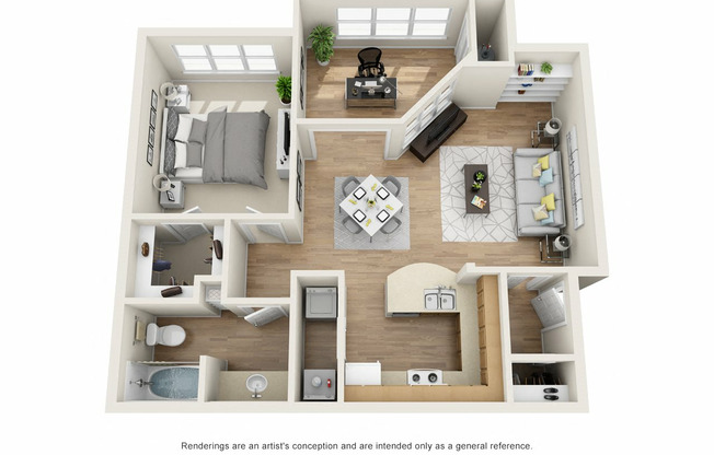 1 bed, 1 bath, 839 sqft, $1,245