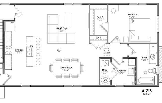 1 bed, 1 bath, 740 sqft, $1,695, Unit 20598 Spence Plaza Carriage House w/Water View A1218 SX-1