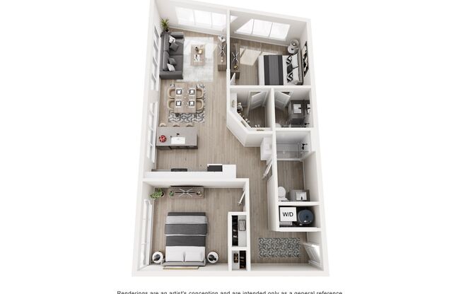 2 beds, 2 baths, 1,014 sqft, $2,518, Unit 306