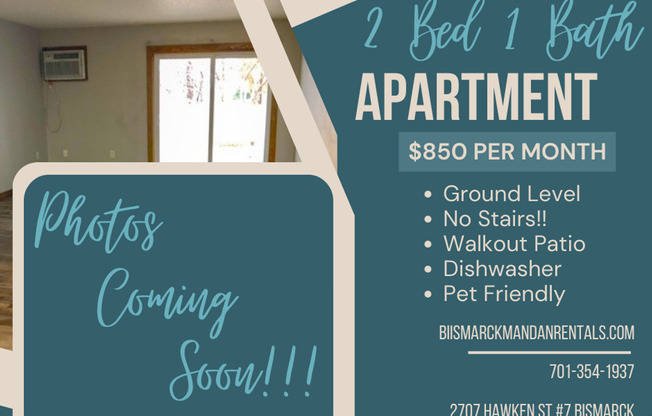 2 beds, 1 bath, $850, Unit 2707 Hawken Street #07