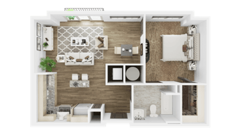 1 bed, 1 bath, 718 sqft, $1,776