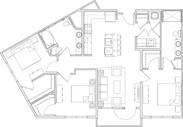 3 beds, 2 baths, 1,317 sqft, $2,322