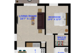 1 bed, 1 bath, 650 sqft, $665