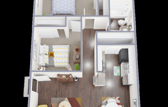 2 beds, 1 bath, 800 sqft, $1,563