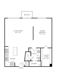 1 bed, 1 bath, 965 sqft, $1,995