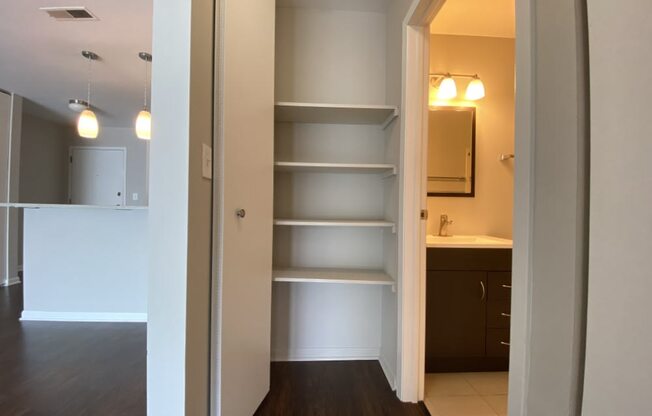 Large linen closet