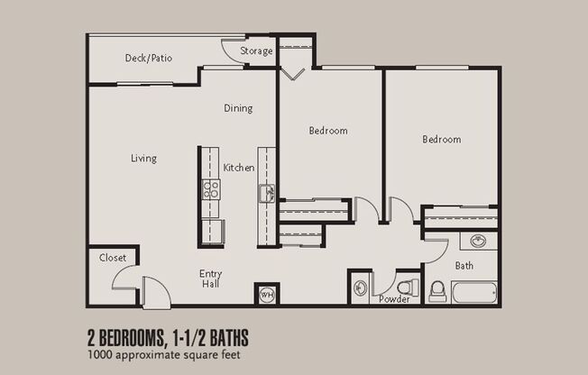 2 beds, 1 bath, 1,000 sqft, $2,129, Unit A301