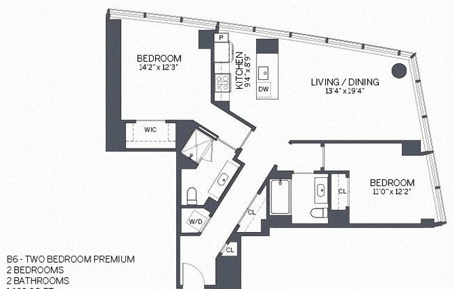 2 beds, 2 baths, 1,128 sqft, $5,849