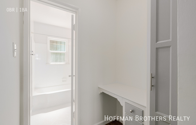 Studio, 1 bath, $1,595