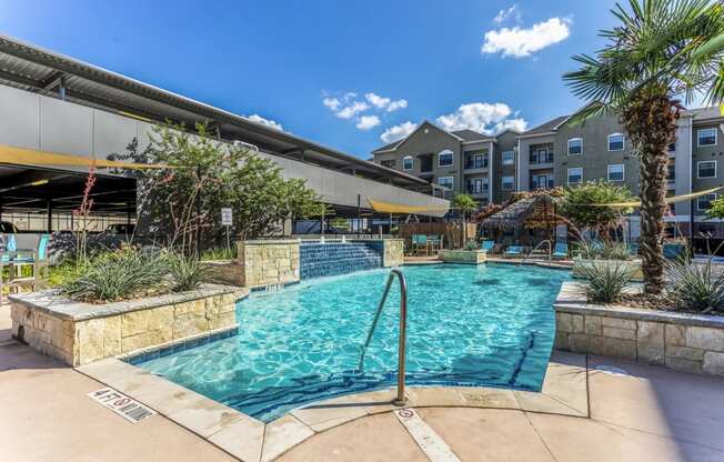 take a dip in the resort style pool at the bradley braddock road station apartments