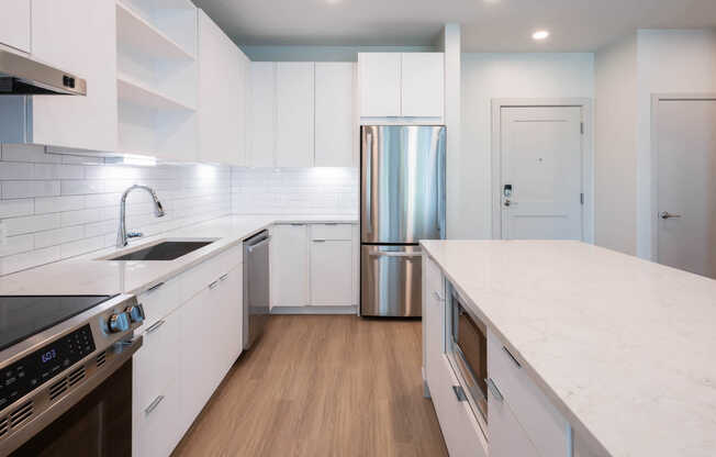 Kitchen with Stainless Steel Appliances