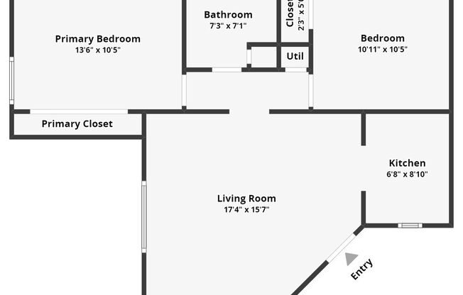 2 beds, 1 bath, $2,425