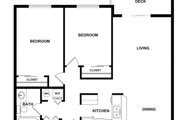 2 beds, 1 bath, 884 sqft, $1,873