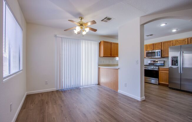 Lovely 4 bedroom 2.5 bath townhome in North Las Vegas gated community with a pool!