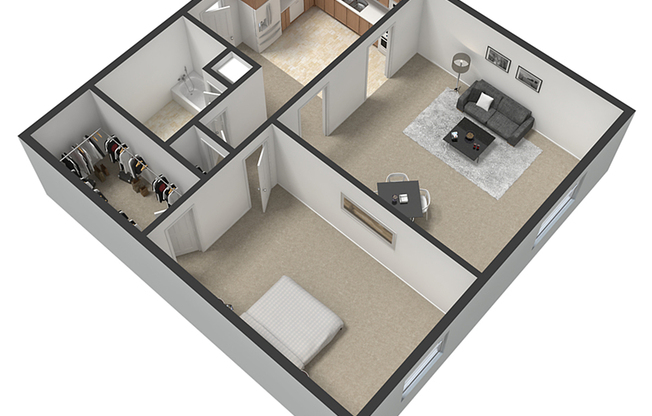 1 bed, 1 bath, 700 sqft, $850, Unit 801 West Crestwood Drive Apt 101