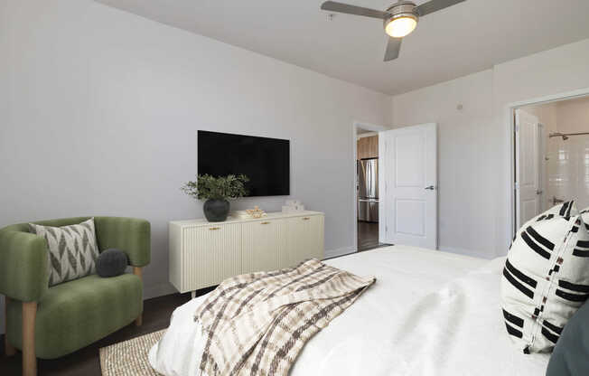 Bedroom with Hard Surface Flooring