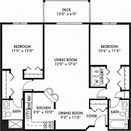 2 beds, 2 baths, 1,012 sqft, $1,585