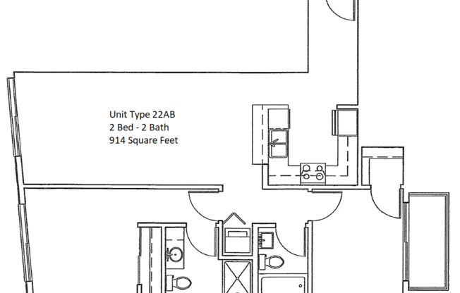 2 beds, 2 baths, 974 sqft, $2,999, Unit Unit 503