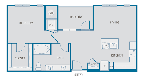 1 bed, 1 bath, 799 sqft, $1,771