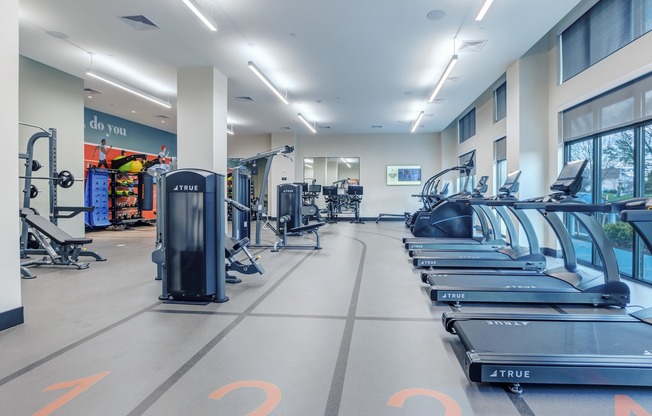 Our amenity lineup leaves no stone unturned, from the simple details like secure garage parking and additional storage spaces, to high-end features such as the club-quality fitness studio with a TRX system.