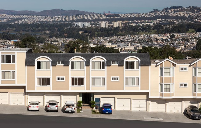 Aerial Exterior View at Terrace View Apartments, California