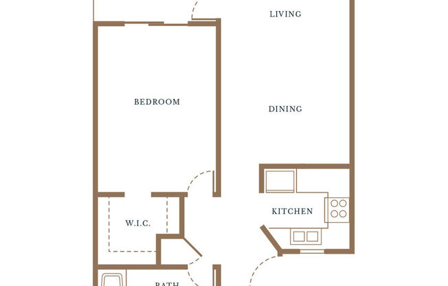 1 bed, 1 bath, 740 sqft, $2,265