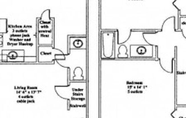 2 beds, 1.5 baths, 1,375 sqft, $1,300, Unit TH-39