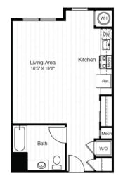 Studio, 1 bath, 573 sqft, $3,361