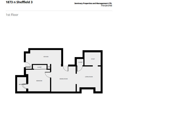 1 bed, 1 bath, $2,400, Unit 1873_3FF