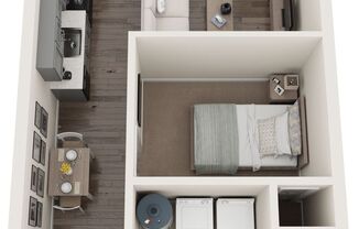 Studio, 1 bath, 458 sqft, $810, Unit 131