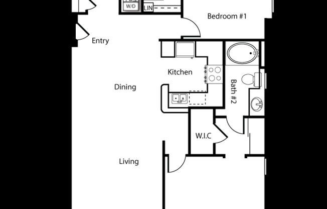 2 beds, 2 baths, 1,008 sqft, $2,900