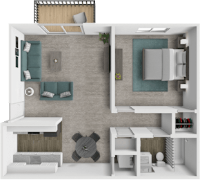 1 bed, 1 bath, 720 sqft, $1,110