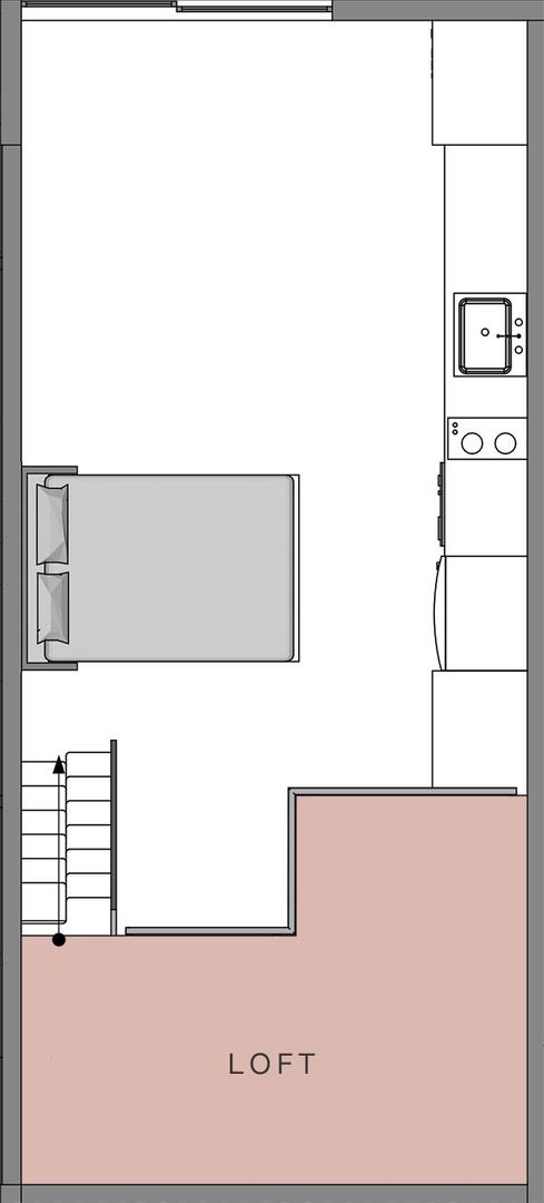 Studio, 1 bath, 426 sqft, $1,325, Unit 311