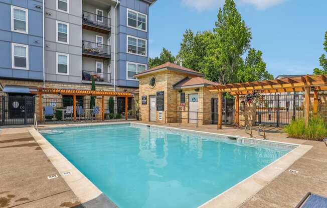 our apartments offer a swimming pool in front of our building