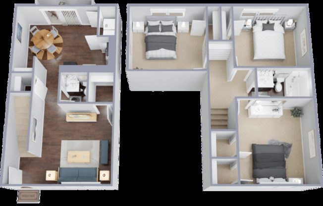 3 beds, 2 baths, 1,300 sqft, $1,333