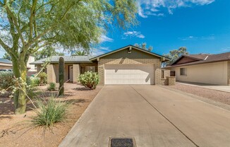 3 BEDROOM, 2 BATHROOM TEMPE HOME WITH 2 CAR GARAGE & BEAUTIFUL BACKYARD NEAR MCC & BANNER DESERT MEDICAL