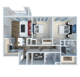 2 beds, 2 baths, 1,052 sqft, $1,630